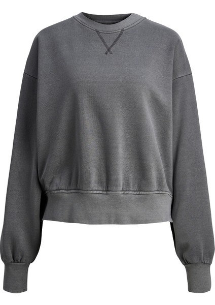 Kadın Bisiklet Yaka Sweatshirt 12241329