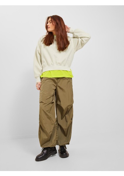 Kadın Bisiklet Yaka Sweatshirt 12241329