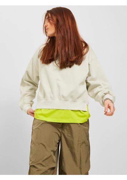 Kadın Bisiklet Yaka Sweatshirt 12241329