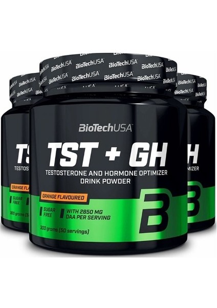 Biotechusa Tst+Gh, Hormon Optimize Edici Aromalı Daa D-Aspartic Asit Portakal, 300 gr 50 Porsiyon