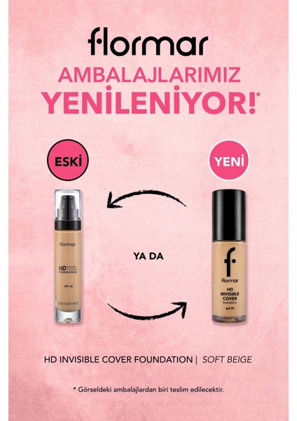 İnvisible Cover Hd Hafif Yapılı & Yarı Parlak Bitişli SPF30 Fondöten