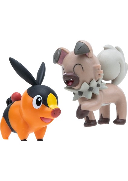 Battle Figürler Seri 14 - Tepig + Rockruff