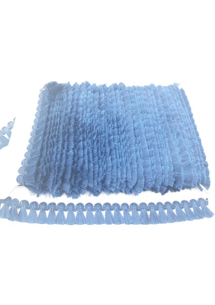 Lacivert Şerit Tığişi Sutaşı Oyası 3 cm Boy (5 Mtsi) fiyatları