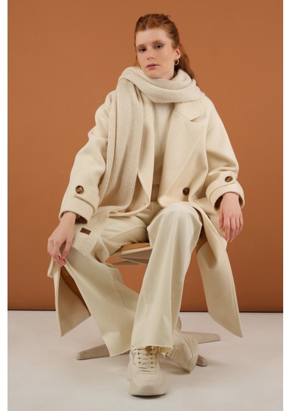 Kolu Apolet Detaylı Kaban Ekru