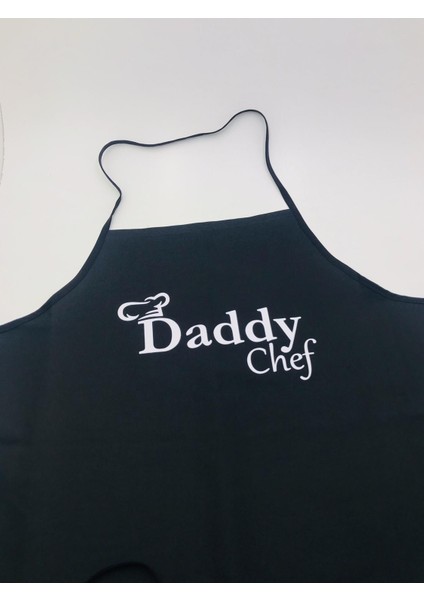 Mutfak Önlüğü - Daddy Chef - Siyah