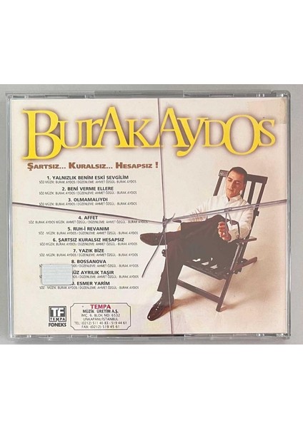 Burk Aydos Şartsız Kuralsız Hesapsız CD (Orjinal Dönem Baskı)