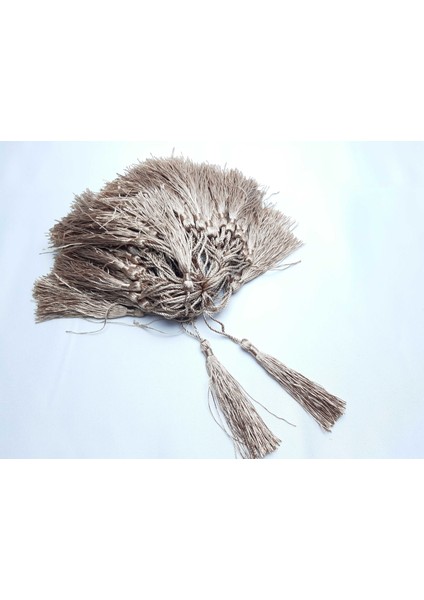 Açık Kahve Renkli Püskül (50 Adet) 7 cm Boy