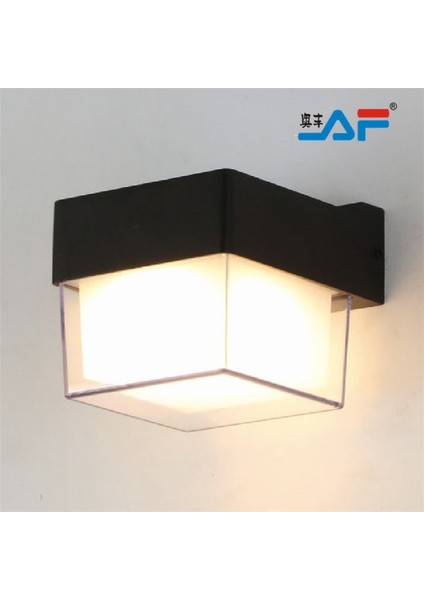 6 Watt Gün Işığı Ledli Dış Mekan Bahçe Teras Balkon Kamelya Veranda Apliği Bahçe Duvar Armatür