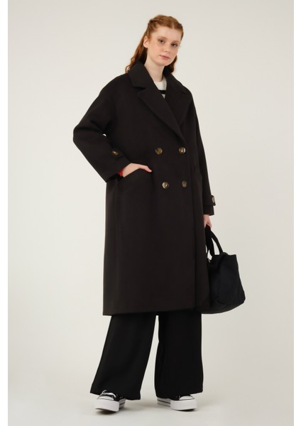 Kolu Apolet Detaylı Kaban Siyah fırsatları