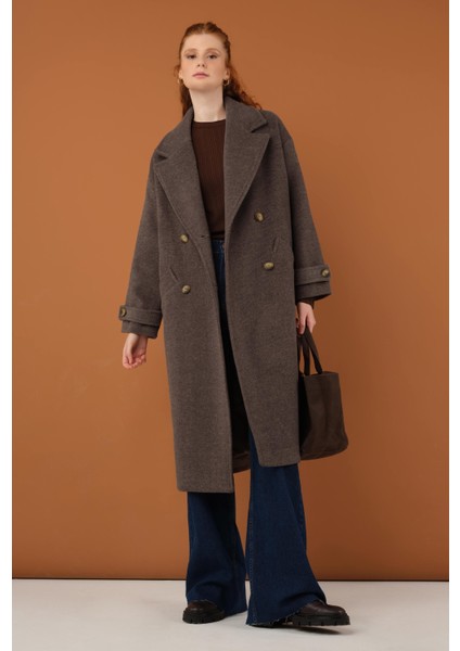 Kolu Apolet Detaylı Kaban Kahve modelleri