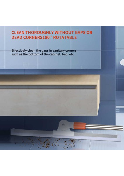 50CM Yeni Uzun Saplı Silikon Tuvalet Cam Fayans Zemin Silecek fırsatları