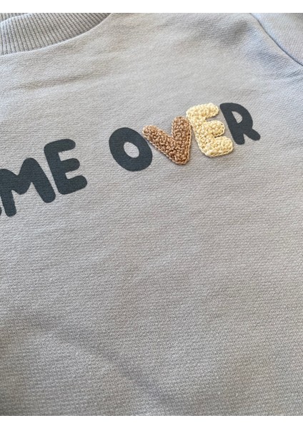 Babyaden Game Over Yazılı Punch Detaylı Erkek Çocuk Eşofman Takımı modelleri