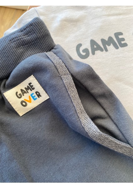 Babyaden Game Over Yazılı Punch Detaylı Erkek Çocuk Eşofman Takımı fırsatları