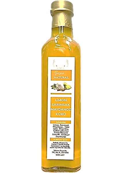 Limon Sarımsak Maydanoz Kürü 500 ml