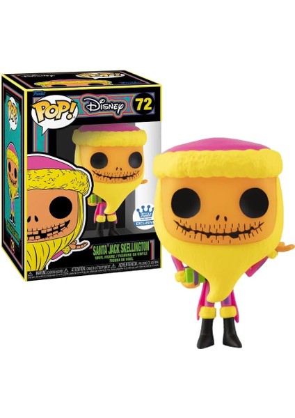 Pop! Santa Jack Skellington Blacklight Exclusive #72 Figür