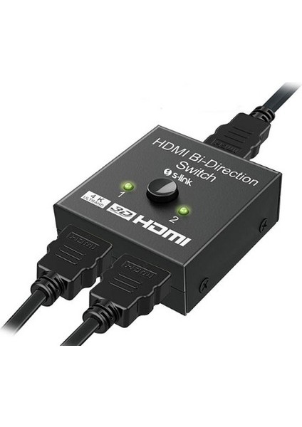S-Link SL-LU613 2 Port HDMI Çift Yönlü Switch ve Hdmı Çoklayıcı