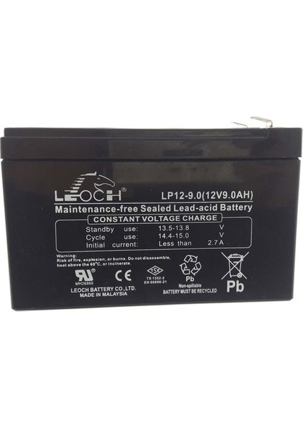 Inform Leoch 12V 9AH Kuru Tip Akü (Tse Belgeli) [850120009041]