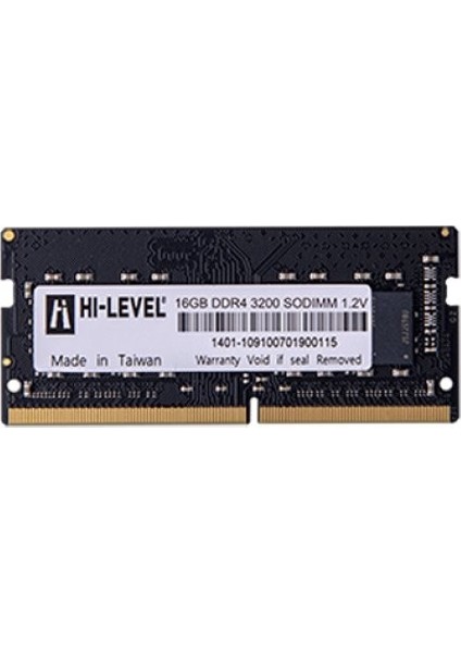 Hi-Level 16GB 3200MHZ Ddr4 Sodimm [HLV-SOPC25600D4/16G]