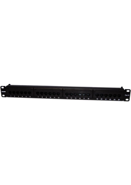 Beek 24 Port Cat6 Utp Patch Panel, 8P8C, Altın Kontak, Lsa, 1u, Zırhsız/unshield