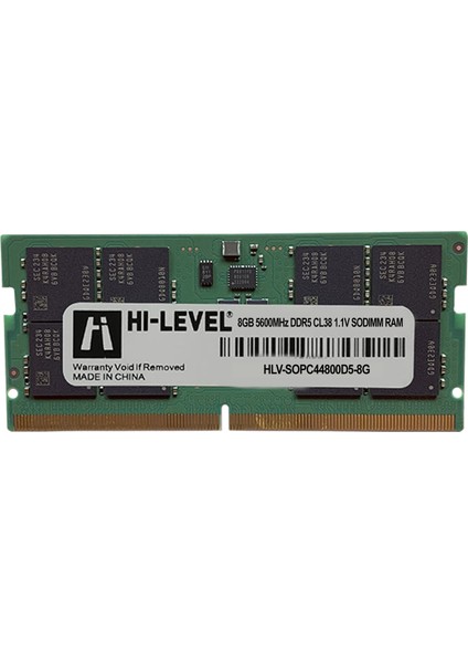 Hi-Level 8gb 5600MHZ Ddr5 Sodimm Kutulu (HLV-SOPC44800D5-8G)