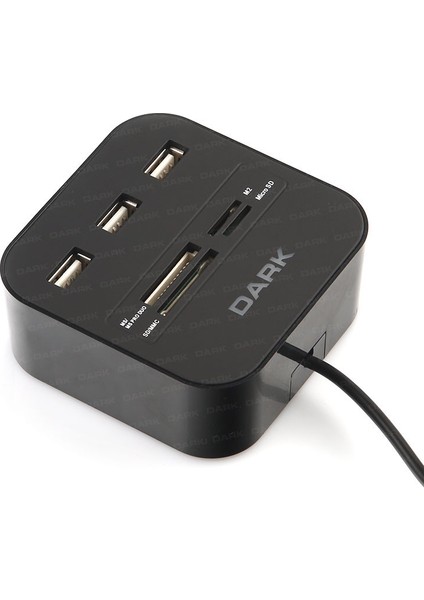 Dark USB Msd/sd/mmc/m2/ms Pro Duo Kart Okuyucu Siyah [DK-AC-UCR202]