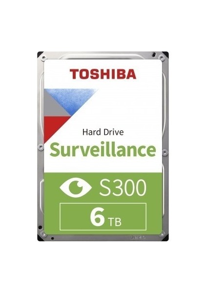 Toshiba 6tb S300 3.5" Sata3 5400RPM 256MB 7/24 Güvenlik HDD [HDWT860UZSVA]