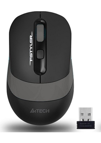 A4 Tech FG10S Gri/siyah 2000 Dpi Sessiz Kablosuz Optik Mouse