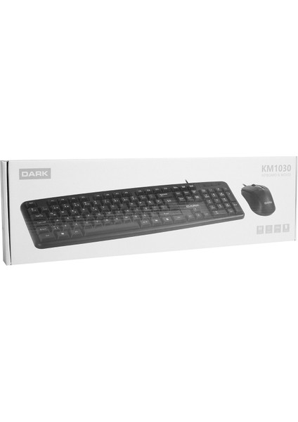 Dark Türkçe Q Kablolu Ofis Klavye Mouse Set [DK-AC-KM1030]