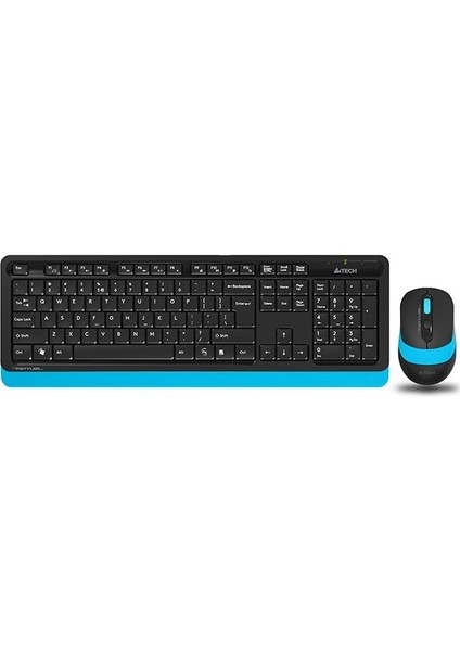 A4 Tech FG1010 Kablosuz Siyah-Mavi Klavye Mouse Set