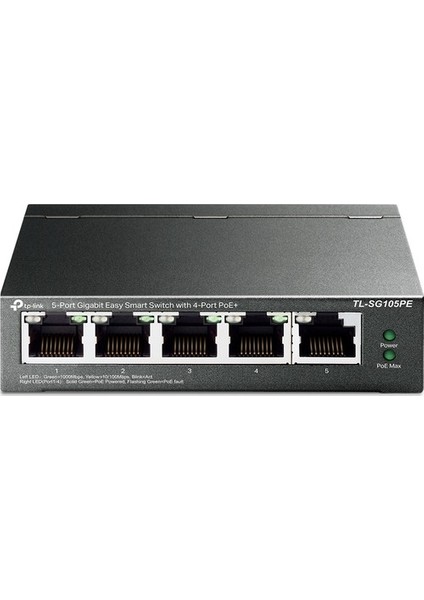 Tp-Lınk TL-SG105PE 5 Port 10/100/1000 4 Port Poe+ Desktop Swıtch