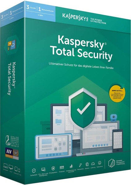 Kaspersky Total Securıty Kutu 1 Kullanıcı 1 Yıl