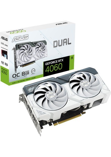 Asus 8gb DUAL-RTX4060-O8G-WHITE Gddr6 128BIT HDMI 3x Dp Beyaz