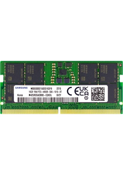Samsung 16 GB 4800MHZ CL40 Ddr5 Notebook Ram