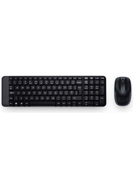 Logitech MK220 Kablosuz Q Siyah Klavye Mouse Set [920-003163]