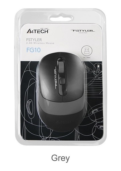 A4 Tech FG10 Gri Nano Kablosuz Optik 2000 Dpı Mouse