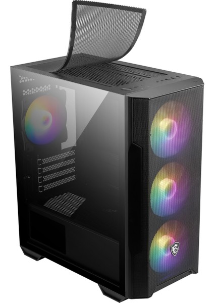Msı Mag Forge M100R 4X120MM Argb Fan Psu Yok Micro Atx Gaming Kasa