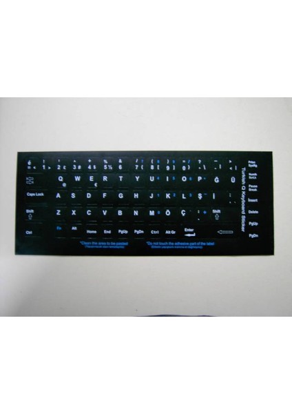 Addıson 300161 Türkçe Q Black Klavye Sticker