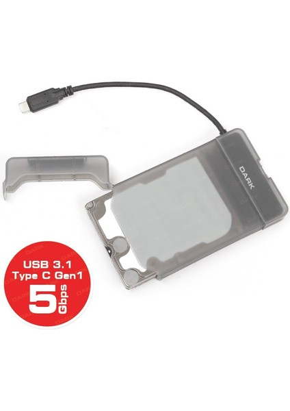 Dark Storex E210 USB Type C Gen1 2.5" Disk Kutusu [DK-AC-DSE210]