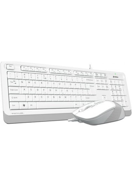 A4 Tech F1010 Q USB Beyaz mm Klavye/mouse Set
