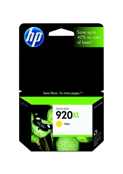 Hp 920XL Yellow Sarı Yüksek Kapasiteli Kartuş CD974AE