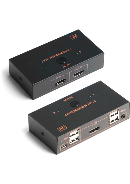 Dark DK-AC-KVMHD01 2x HDMI 4x USB Kvm Swıtch 4k-30 Hz