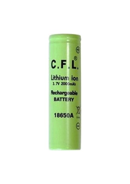 Supex 18650-2500S Şarjlı 3.7 V-2500 Mah Lityum Pil Tırnaklı