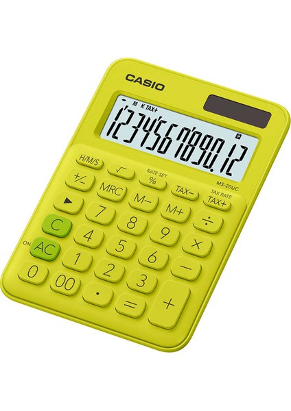 Casio Renkli Masa Tipi 12 Hane Hesap Makinası