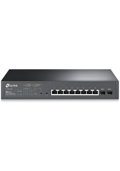Tp-Lınk TL-SG2210MP 8 Port 10/100/1000 2x Sfp Poe+ Switch (150W) (Siyah Çelik Kasalı)