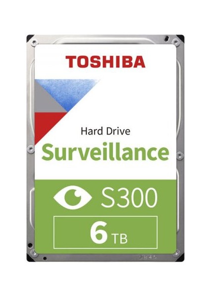 Toshıba 3.5 S300 6tb 5400RPM 256MB Sata3 Güvenlik HDD HDWT860UZSVA (Güvenlik 7/24)