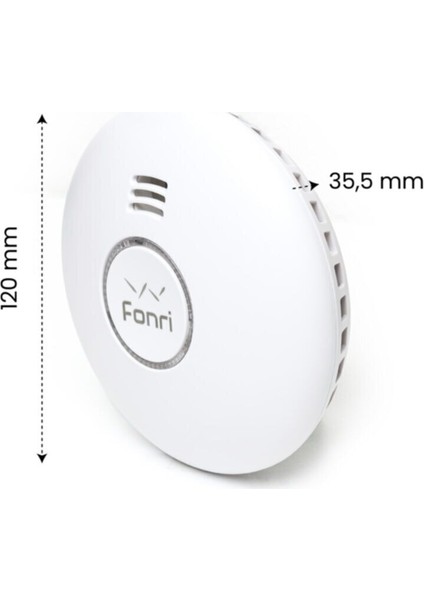 Fonri WF3-AL1-0304-01 Wıfı Kablosuz GS558D-H04 Akıllı Duman Sensörü