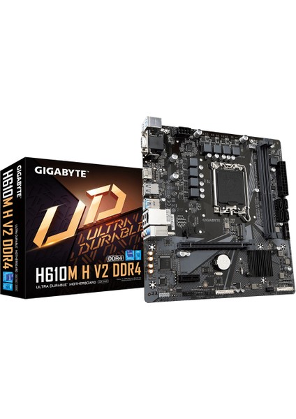 Gıgabyte H610 M H V2 Rev.1.0, 2xddr4, M.2, D-Sub, Hdmı, 12-13.nesil, LGA1700 Soket, Anakart