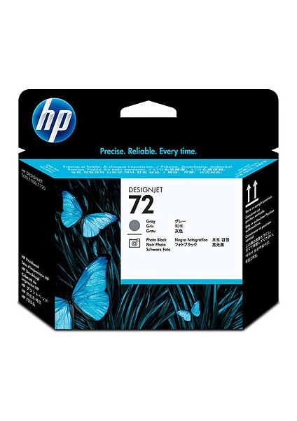 Hp 72 Black-Gray Siyah-Gri Baskı Kafası C9380A