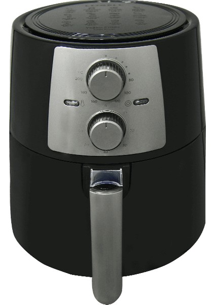 Fast Fryer Xl Fritöz Black Silver Air Fryer Fastcook Colour Series