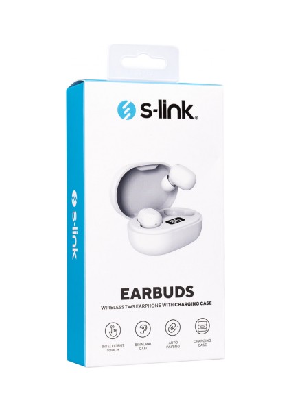 S-Lınk SL-TWS05, Mobil Telefon Uyumlu, Bluetooth, Mikrofonlu, Kulakiçi Kulaklık (Beyaz)